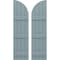 Ekena Millwork Americraft 4-Board (3 Batten) Wood Joined Board-n-Batten Shutters w/ Arch Top, ARW401BQ414X77SBH, PR ARW401BQ414X77SBH - alternate 1